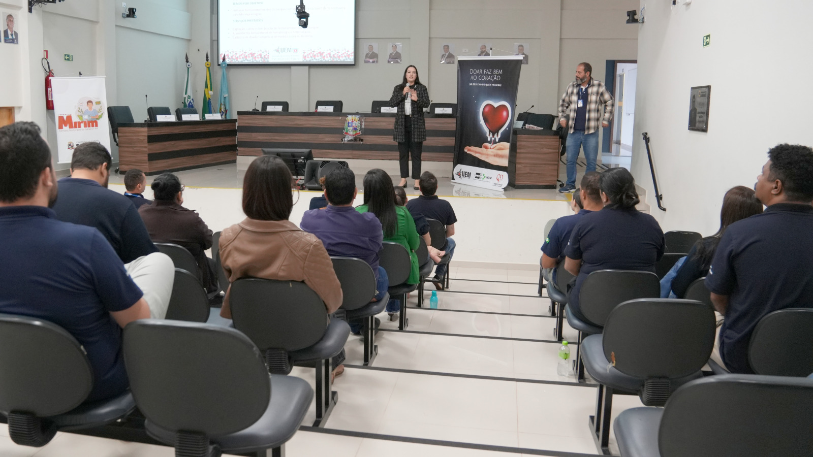 Câmara de Sarandi recebe palestra sobre conscientização da doação de sangue